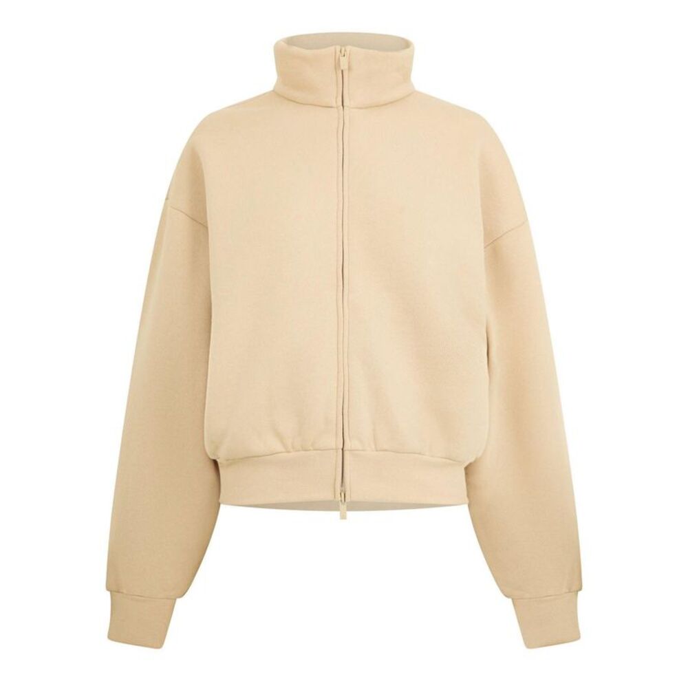 Fear Of God Essentials Womens/Ladies Full Zip Fleece Jacket / Sand